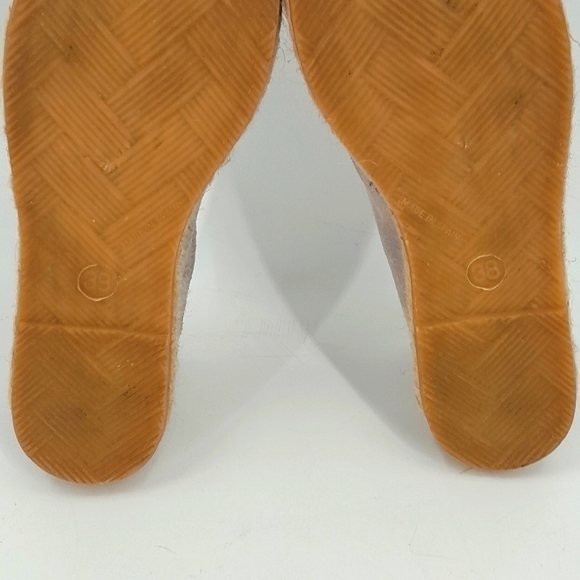 Fabiolas Espadrilles Soft Suede Loafers US Size 8 Light Gray Made in Spain EU 38 - Picture 10 of 10